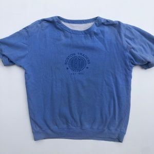 Vintage Boston Traders Blue Short Sleeve Sweatshirt